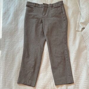 Banana Republic Houndstooth Cropped Pants Size 6